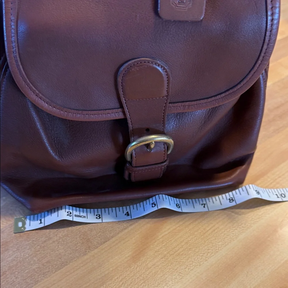 Coach Tan Leather Backpack - Picture 9 of 10